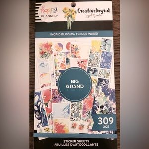 Happy Planner sticker book blooms